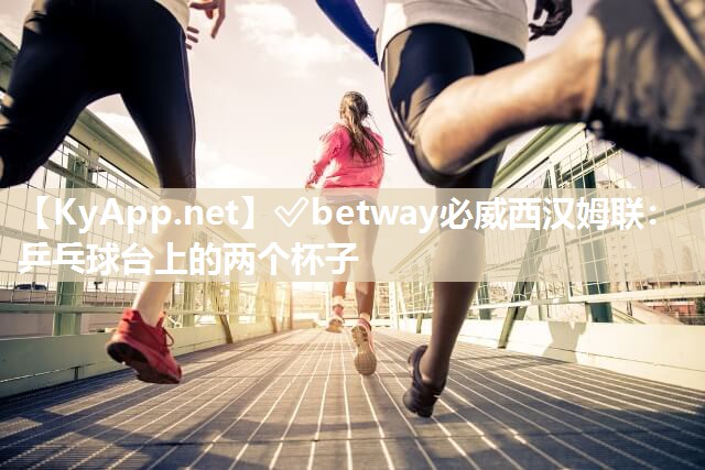 乒乓球臺上的兩個杯子